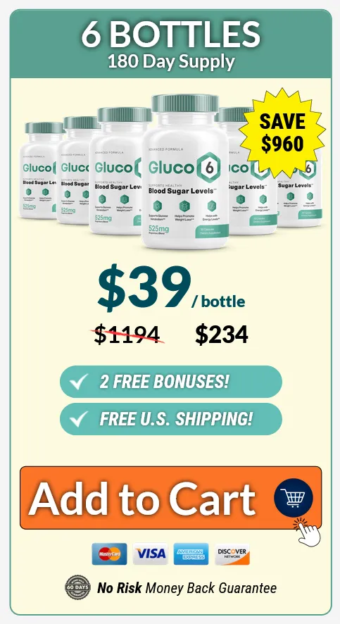 Buy Gluco6 6 Bottles